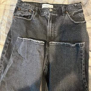 Abercrombie ultra high rise curve love straight jeans
